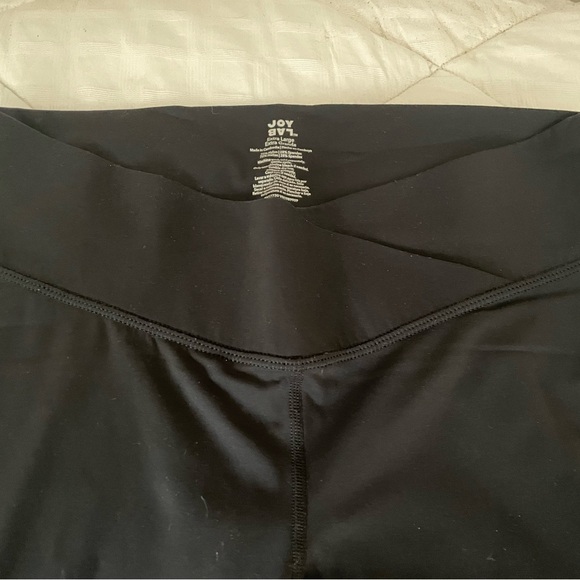 JoyLab Black Flare Yoga Pants with Crossover Detail - Picture 5 of 10